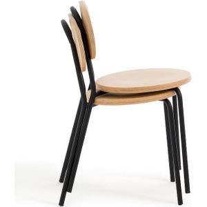 Set van 2 stapelbare stoelen, Loumi