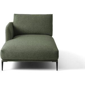 Longchair mêlee bouclette, Oscar design E.Gallina AM.PM. Mêlee met bouclé effect materiaal. Maten meridienne gauche. Groen kleur