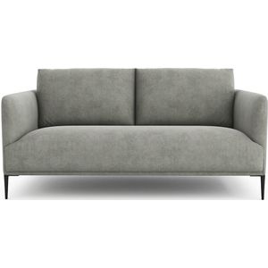 Compacte bank fluweel stonewashed, Oscar AM.PM. Stonewashed fluweel materiaal. Maten 3-zit. Groen kleur