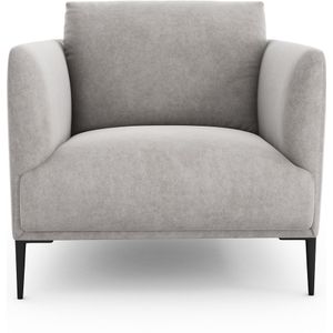 Fauteuil in stonewashed fluweel, Oscar E. Gallina