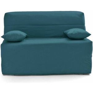 Bankstel BZ, mousse Bultex 15 cm SO'HOME. Mêlee polyester materiaal. Maten 140 x 200 cm. Blauw kleur