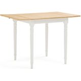 Keukentafel uitschuifbaar 2/4 personen, Alvina LA REDOUTE INTERIEURS. Hout materiaal. Maten 4 personen. Wit kleur
