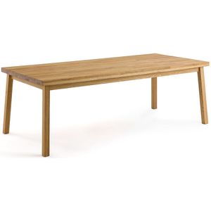 Tafel voor 8 personen, massief eik, Cennas LA REDOUTE INTERIEURS. Hout materiaal. Maten 8 personen. Kastanje kleur