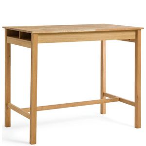 Hoge bartafel in eik voor 4 personen, Adelita LA REDOUTE INTERIEURS. Hout, medium (MDF) materiaal. Maten 4 personen. Beige kleur