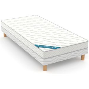 Matras in mousse, half-stevig 14 cm LA REDOUTE INTERIEURS.  materiaal. Maten 90 x 190 cm. Wit kleur