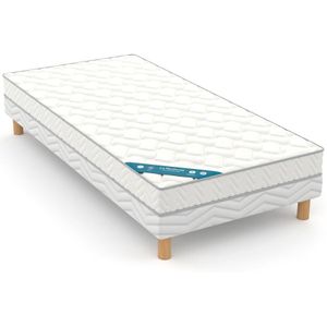 Matras in mousse, stevig 16 cm LA REDOUTE INTERIEURS.  materiaal. Maten 80 x 190 cm. Wit kleur