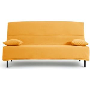 Clic-clac, mousse 14 cm, 18 latten, Derek SO'HOME. Katoen materiaal. Maten 130 x 190 cm. Geel kleur