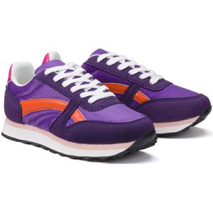 Running sneakers in nylon, retro stijl LA REDOUTE COLLECTIONS. Synthetisch materiaal. Maten 38. Violet kleur