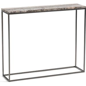 Console bovenblad in travertin, Mahaut AM.PM. Steen materiaal. Maten één maat. Grijs kleur
