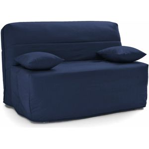 Bankstel BZ, mousse comfort 9 cm SO'HOME. Polyester materiaal. Maten 160 x 200 cm. Blauw kleur