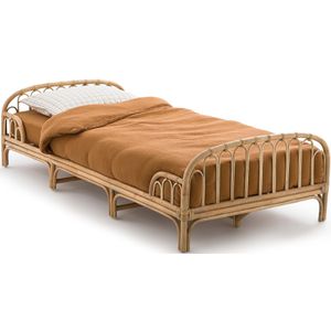 Kinderbed, in rotan, Albin LA REDOUTE INTERIEURS. Rotan materiaal. Maten 90 x 190 cm. Beige kleur