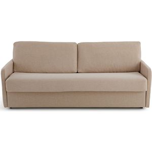 Zetel-bed in mêlee polyester, Bultex Marta LA REDOUTE INTERIEURS. Mêlee polyester materiaal. Maten 2-zit. Beige kleur