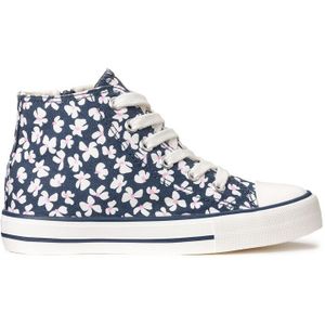 Hoge sneakers, bloemenprint LA REDOUTE COLLECTIONS. Katoen materiaal. Maten 28. Blauw kleur