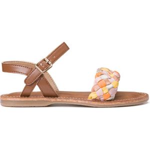 Platte sandalen, veelkleurige gevlochten bandjes LA REDOUTE COLLECTIONS. Polyurethaan materiaal. Maten 28. Multicolor kleur