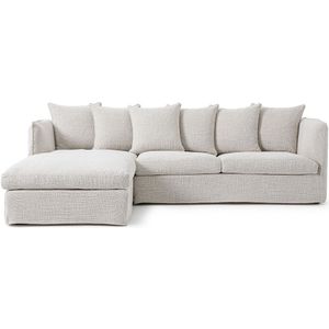 Hoekbank, gerecyclede textuur, Neo Chiquito AM.PM. Getextureerde stof materiaal. Maten rechterhoek. Beige kleur