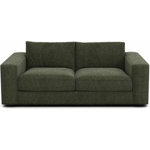 Compacte 3-zit zetel in viscose-polyester, Skander AM.PM. Viscose mix materiaal. Maten 3-zit. Groen kleur