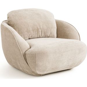 Fauteuil in fluweel, Alpine AM.PM. Fluweel materiaal. Maten één maat. Beige kleur