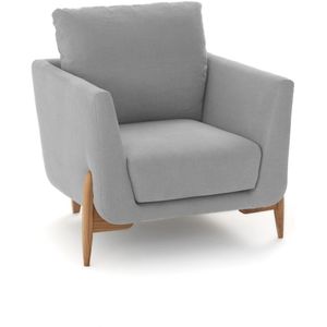 Fauteuil katoen/linnen, Cejjy LA REDOUTE INTERIEURS. Katoen / linnen materiaal. Maten 1-zit. Grijs kleur