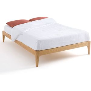 Bed in massief essenhout met lattenbodem , Agura