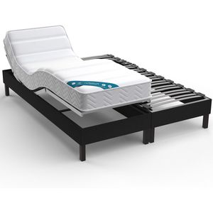Matras met 640 pocketveren, stevig, 7 zones LA REDOUTE INTERIEURS.  materiaal. Maten 2 x 80 x 200 cm. Wit kleur