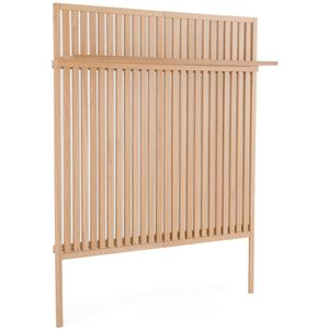 Hoog hoofdbord met legplank, Theonie LA REDOUTE INTERIEURS. Licht hout materiaal. Maten 160 cm. Beige kleur