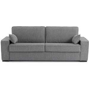 Zetel-bed in getextureerde stof, mousse, Cécilia LA REDOUTE INTERIEURS. Mêlee textuur materiaal. Maten 3-zit. Grijs kleur