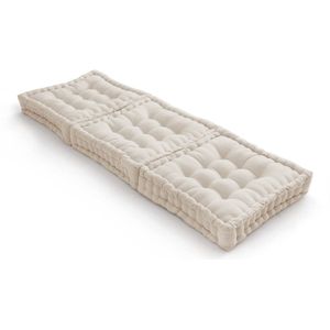 Modulaire grondmatras van gerecycleerd katoen, Scenario LA REDOUTE INTERIEURS.  materiaal. Maten één maat. Wit kleur