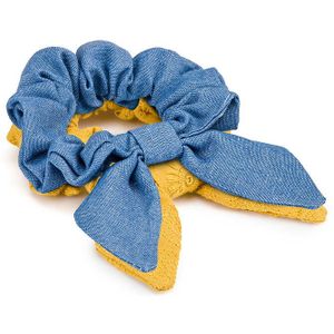 Set van 2 scrunchies LA REDOUTE COLLECTIONS. Katoen materiaal. Maten één maat. Blauw kleur