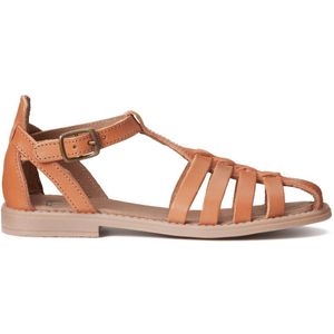 Sandalen in leer LA REDOUTE COLLECTIONS. Leer materiaal. Maten 34. Kastanje kleur