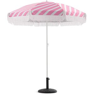 Gestreepte parasol, bicolor HELLO BLOGZINE X LA REDOUTE INTERIEURS. Polyester materiaal. Maten één maat. Roze kleur