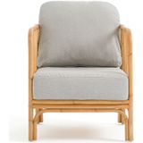 Tuinzetel in rotan, Elisa LA REDOUTE INTERIEURS.  materiaal. Maten één maat. Beige kleur