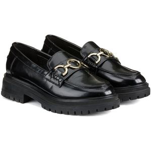 Loafers met ketting detail, zool met groeven LA REDOUTE COLLECTIONS. Polyurethaan materiaal. Maten 41. Zwart kleur