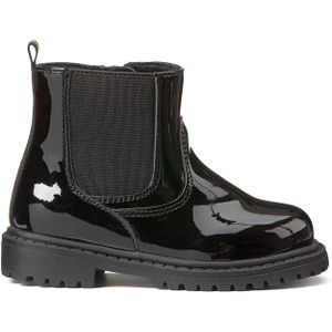 Gelakte boots met rits LA REDOUTE COLLECTIONS. Polyurethaan materiaal. Maten 21. Zwart kleur