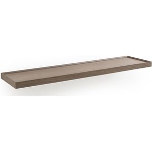 Wandplank in grijs eik L100 cm, Tidder