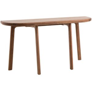 Console tafel Neodiletta, L140, design E. Gallina AM.PM. Notenhout materiaal. Maten één maat. Kastanje kleur