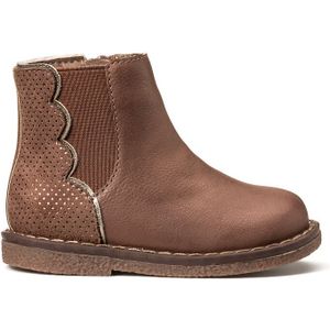 Bottines met rits LA REDOUTE COLLECTIONS. Polyurethaan materiaal. Maten 24. Kastanje kleur