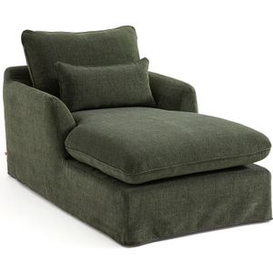 Lange fauteuil polyester, Nelville AM.PM. Polyester materiaal. Maten 1-zit. Groen kleur