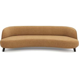 Bank, 5-zit, in gerecycled stof, Rosebury AM.PM. Rups materiaal. Maten 5-zit. Kastanje kleur