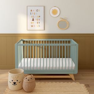Afhoesbare babymatras in mousse H14 cm LA REDOUTE INTERIEURS.  materiaal. Maten 70 x 140 cm. Wit kleur