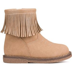 Bottines met franjes LA REDOUTE COLLECTIONS. Polyurethaan materiaal. Maten 24. Kastanje kleur