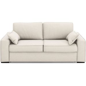 Zetel-bed in getextureerde stof , mousse, Cecilia LA REDOUTE INTERIEURS. Getextureerde stof materiaal. Maten 2-zit. Beige kleur
