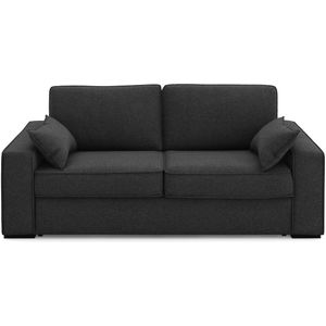 Zetel-bed, getextureerde stof, latex, Cecilia LA REDOUTE INTERIEURS. Getextureerde stof materiaal. Maten 2-zit. Grijs kleur