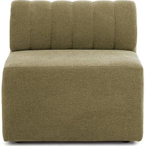 Gestructureerde modulaire fauteuil, Mahe LA REDOUTE INTERIEURS. Polyester materiaal. Maten 1-zit. Groen kleur