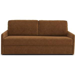 Zetel-bed fluweel, mousse Marta LA REDOUTE INTERIEURS. Fluweel materiaal. Maten 4-zit. Kastanje kleur