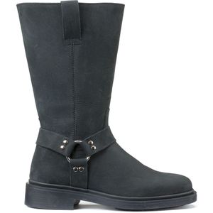 LA REDOUTE COLLECTIONS - Biker Laarzen - Zwart - Nubuck Leer