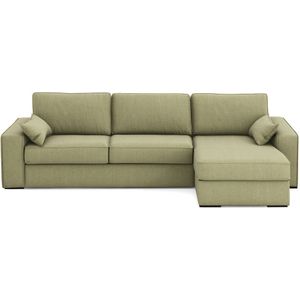 Hoekbank bed, katoen/linnen, Bultex, Cécilia LA REDOUTE INTERIEURS. Katoen / linnen materiaal. Maten omkeerbare hoek. Groen kleur