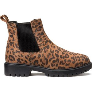 Boots in leer, luipaardprint LA REDOUTE COLLECTIONS. Leer materiaal. Maten 32. Andere kleur