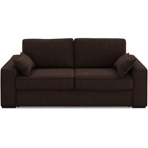 Zetel-bed katoen/linnen, mousse, Cécilia LA REDOUTE INTERIEURS. Katoen / linnen materiaal. Maten 2-zit. Kastanje kleur
