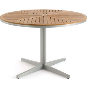 Maestrale - Ronde Tuintafel - Beige - Teak/Aluminium