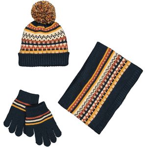 Ensemble mutst, snood, handschoenen LA REDOUTE COLLECTIONS. Acryl materiaal. Maten 52 cm. Multicolor kleur